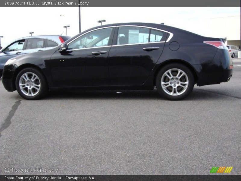 Crystal Black Pearl / Ebony 2009 Acura TL 3.5