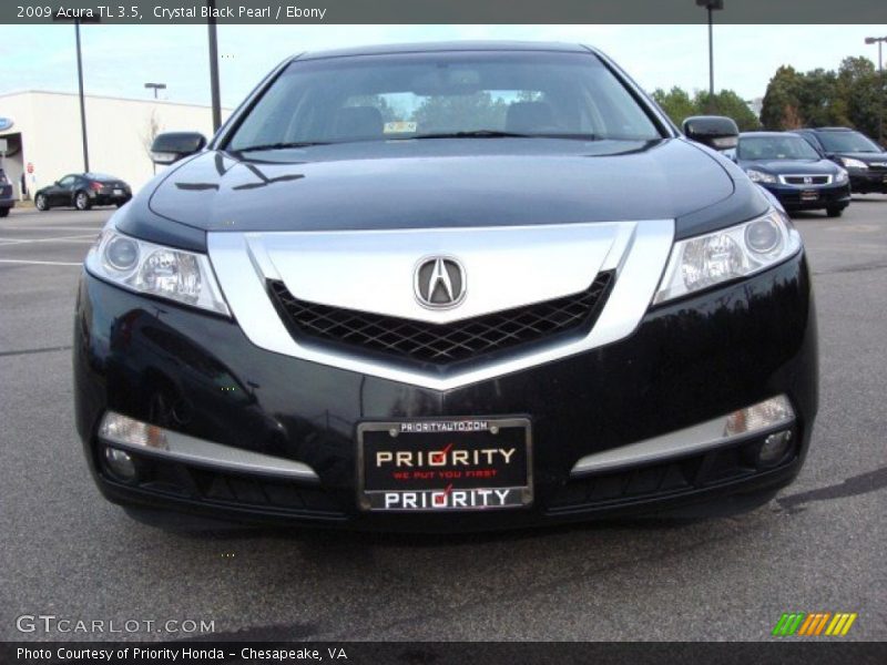 Crystal Black Pearl / Ebony 2009 Acura TL 3.5