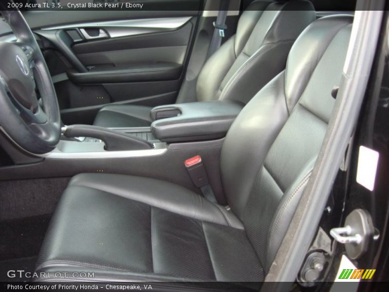 Crystal Black Pearl / Ebony 2009 Acura TL 3.5