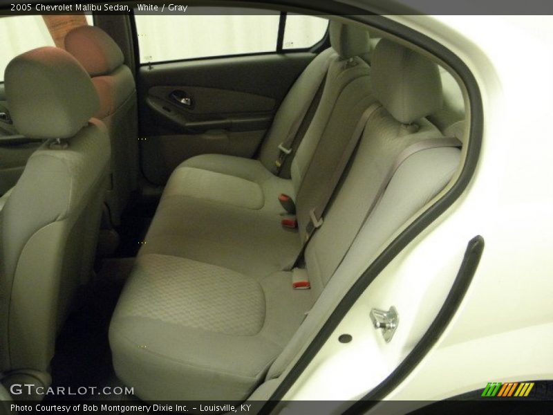 White / Gray 2005 Chevrolet Malibu Sedan