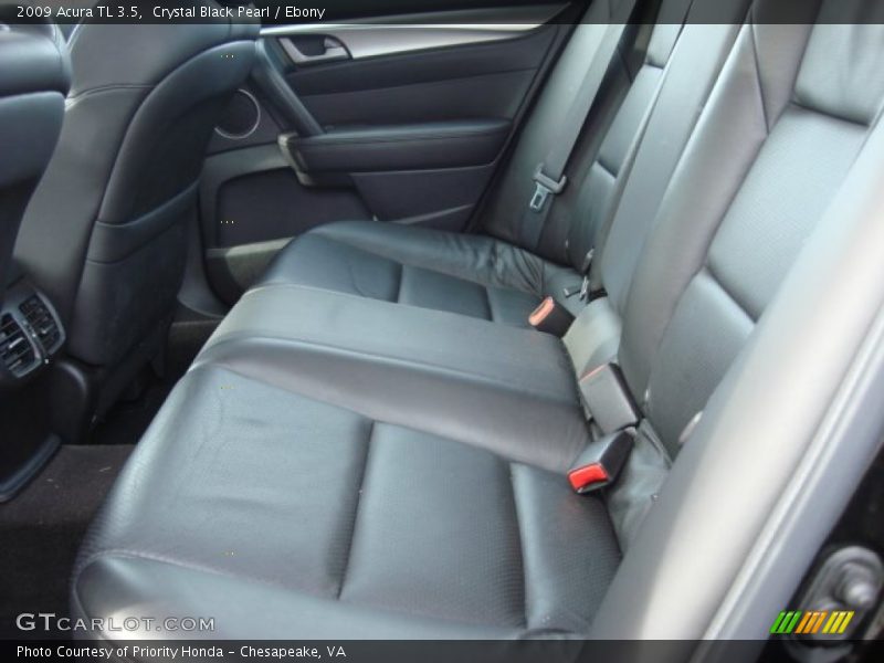 Crystal Black Pearl / Ebony 2009 Acura TL 3.5