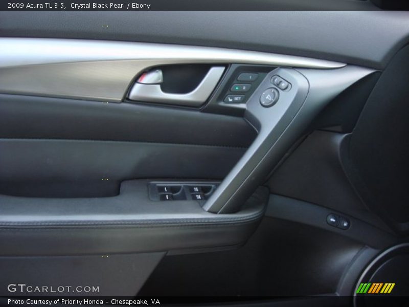 Crystal Black Pearl / Ebony 2009 Acura TL 3.5