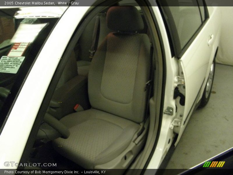 White / Gray 2005 Chevrolet Malibu Sedan