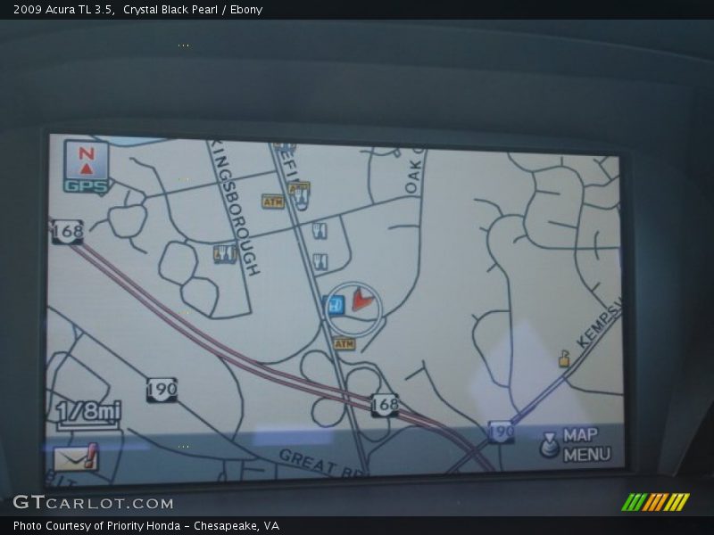 Crystal Black Pearl / Ebony 2009 Acura TL 3.5