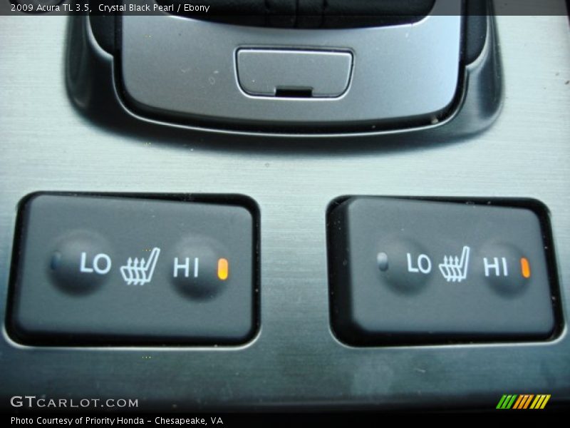 Crystal Black Pearl / Ebony 2009 Acura TL 3.5