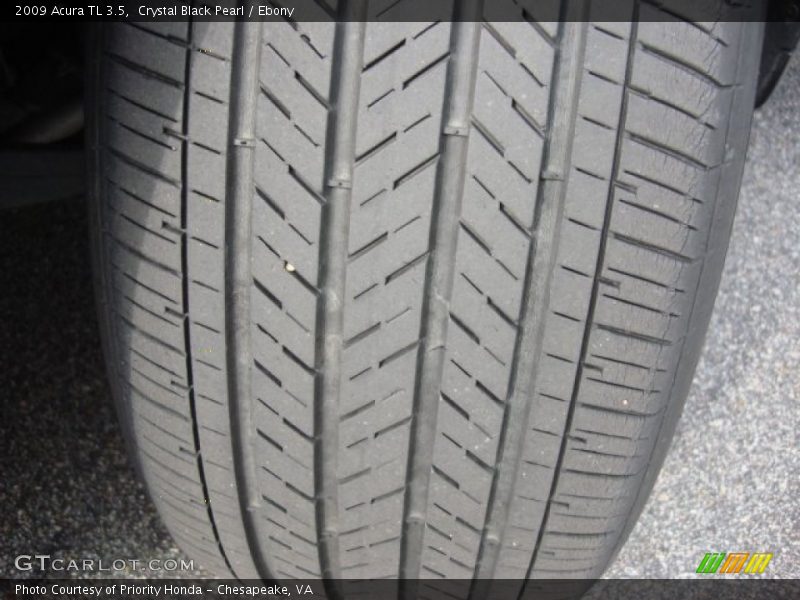 Crystal Black Pearl / Ebony 2009 Acura TL 3.5