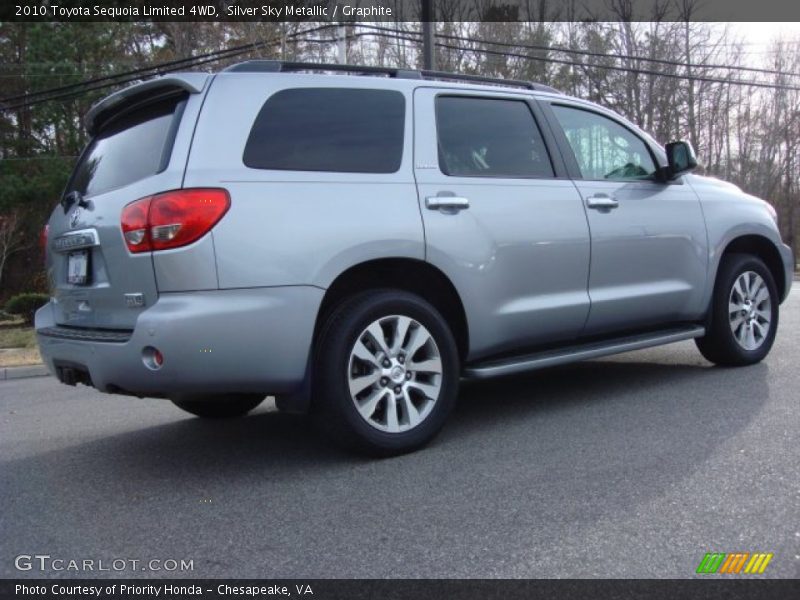 Silver Sky Metallic / Graphite 2010 Toyota Sequoia Limited 4WD