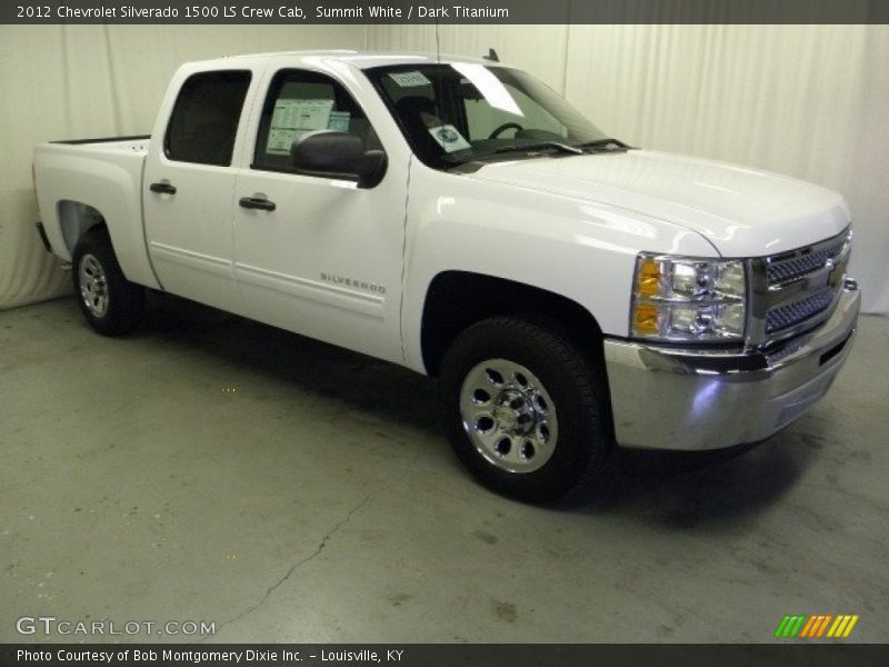 Summit White / Dark Titanium 2012 Chevrolet Silverado 1500 LS Crew Cab