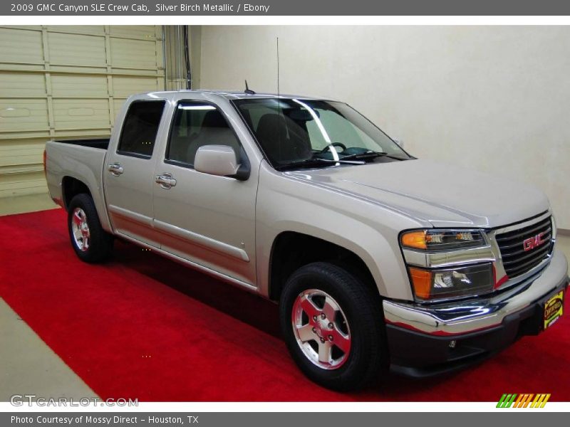 Silver Birch Metallic / Ebony 2009 GMC Canyon SLE Crew Cab