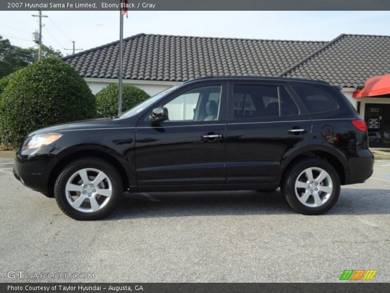 Ebony Black / Gray 2007 Hyundai Santa Fe Limited