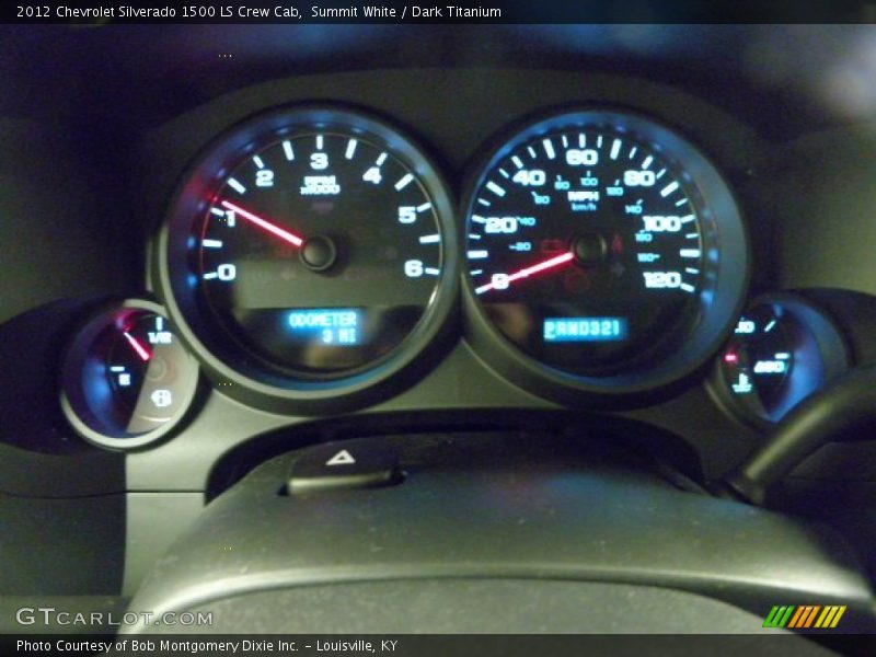 Summit White / Dark Titanium 2012 Chevrolet Silverado 1500 LS Crew Cab