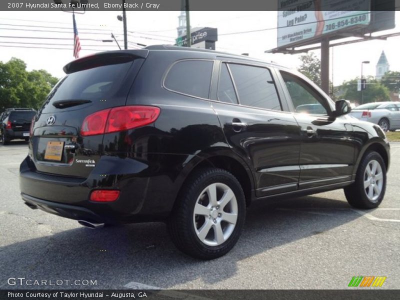 Ebony Black / Gray 2007 Hyundai Santa Fe Limited