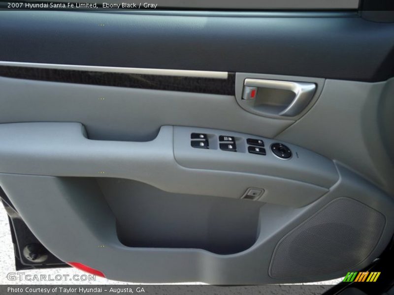 Ebony Black / Gray 2007 Hyundai Santa Fe Limited