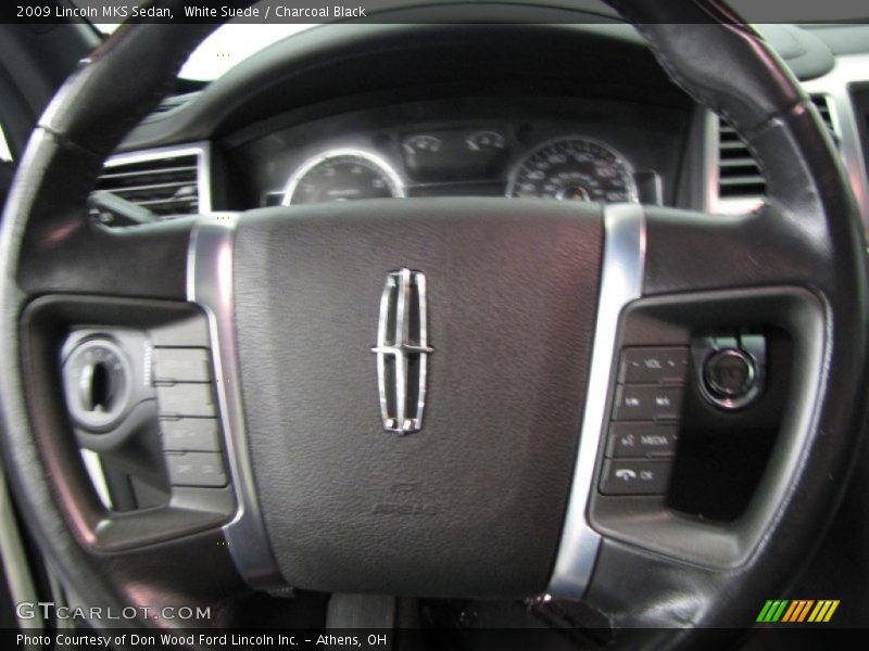 White Suede / Charcoal Black 2009 Lincoln MKS Sedan