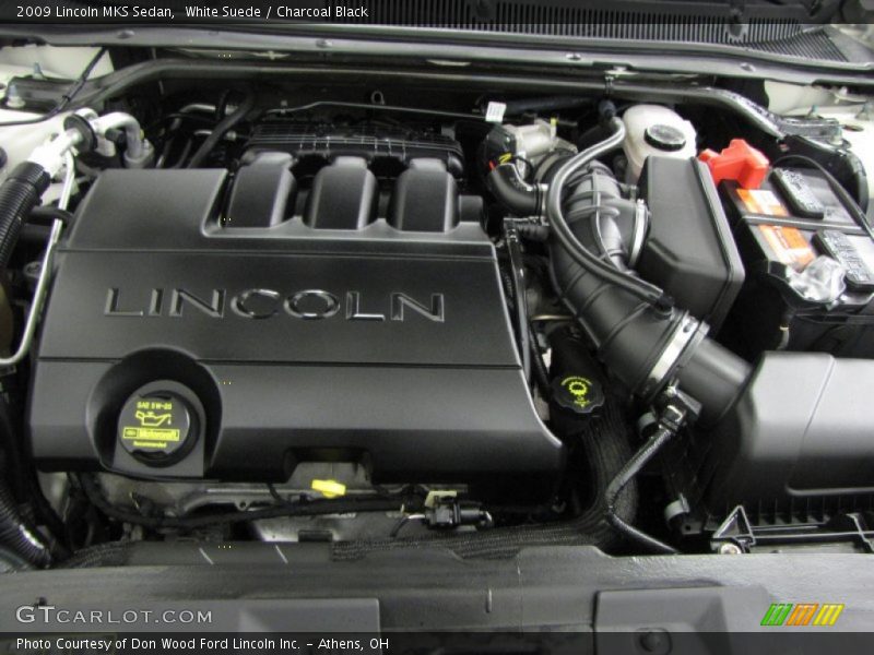 White Suede / Charcoal Black 2009 Lincoln MKS Sedan