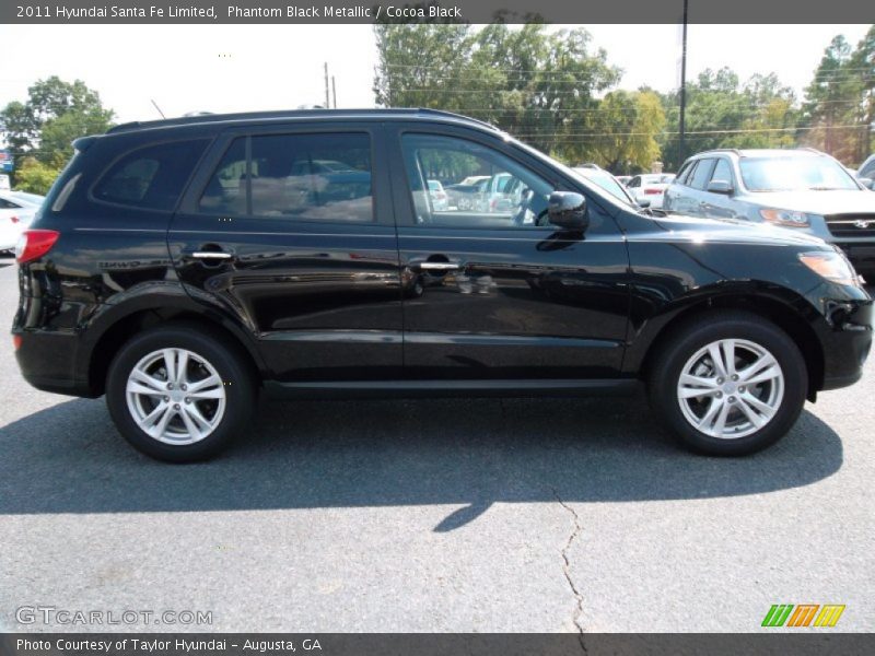 Phantom Black Metallic / Cocoa Black 2011 Hyundai Santa Fe Limited