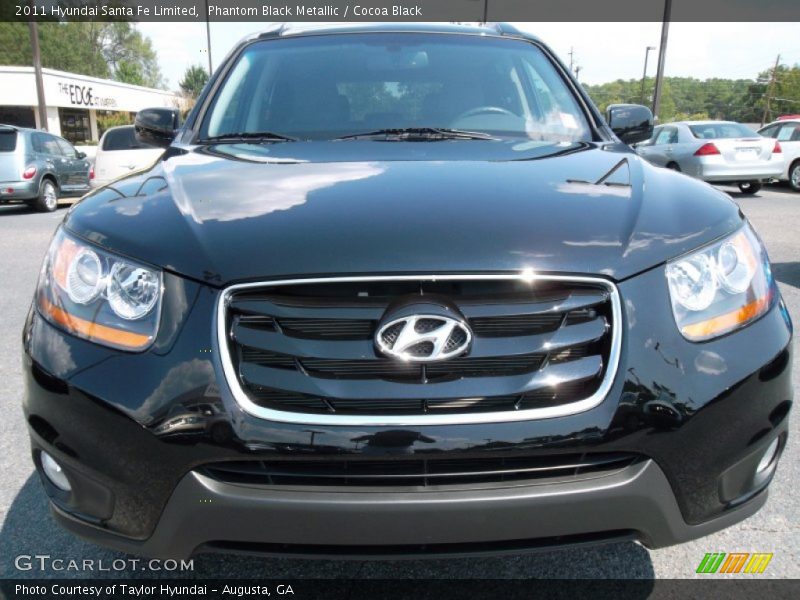 Phantom Black Metallic / Cocoa Black 2011 Hyundai Santa Fe Limited