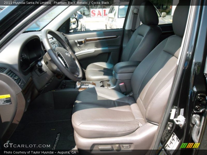 Phantom Black Metallic / Cocoa Black 2011 Hyundai Santa Fe Limited