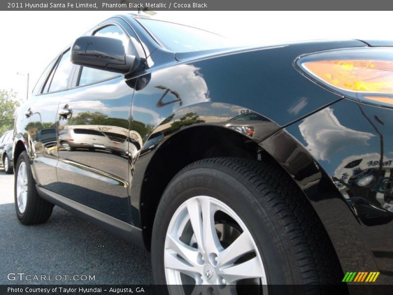 Phantom Black Metallic / Cocoa Black 2011 Hyundai Santa Fe Limited