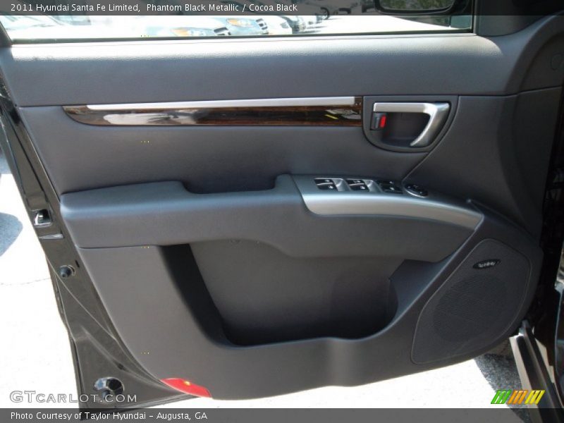 Phantom Black Metallic / Cocoa Black 2011 Hyundai Santa Fe Limited