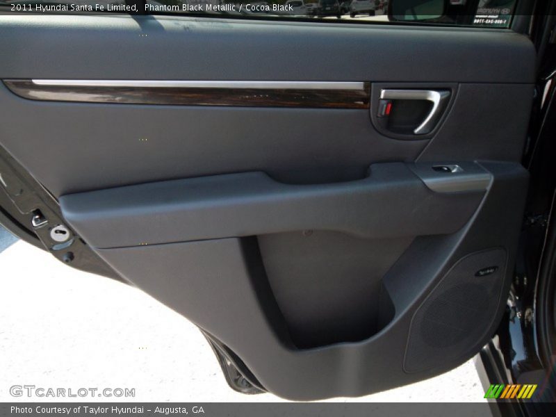 Phantom Black Metallic / Cocoa Black 2011 Hyundai Santa Fe Limited