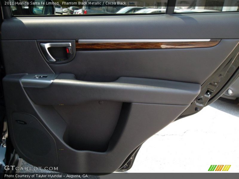 Phantom Black Metallic / Cocoa Black 2011 Hyundai Santa Fe Limited