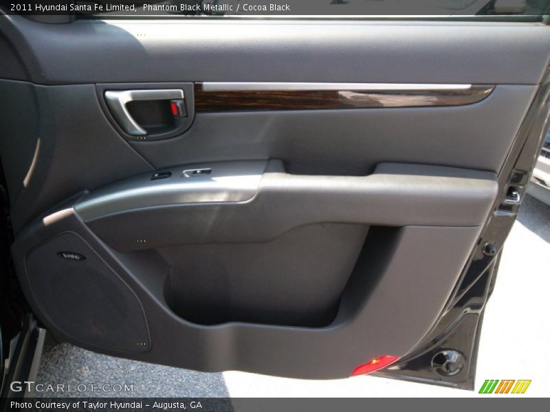 Phantom Black Metallic / Cocoa Black 2011 Hyundai Santa Fe Limited