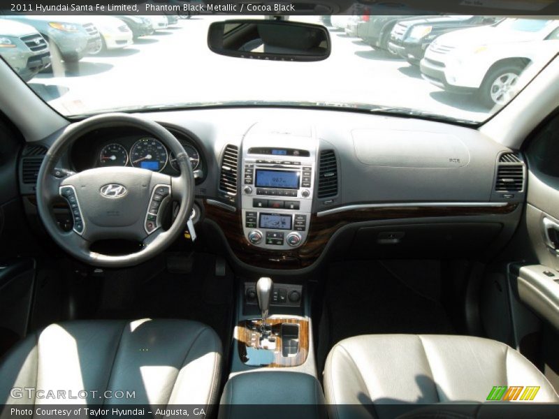 Phantom Black Metallic / Cocoa Black 2011 Hyundai Santa Fe Limited