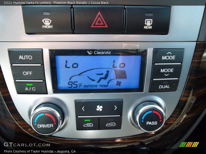 Phantom Black Metallic / Cocoa Black 2011 Hyundai Santa Fe Limited