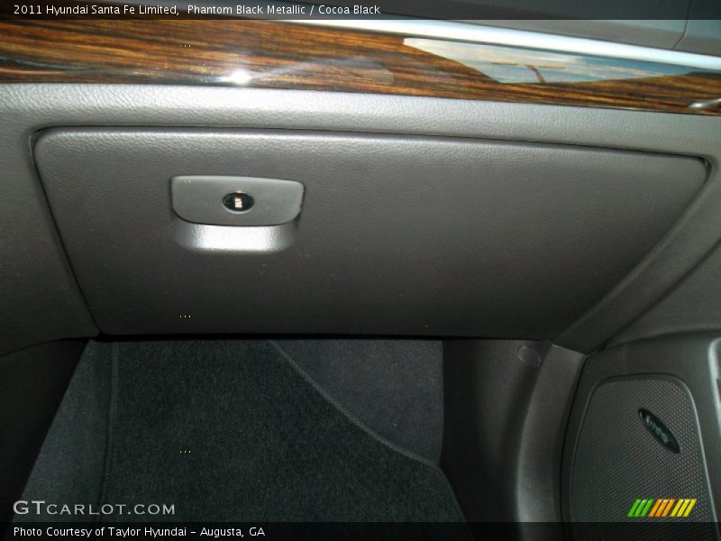 Phantom Black Metallic / Cocoa Black 2011 Hyundai Santa Fe Limited