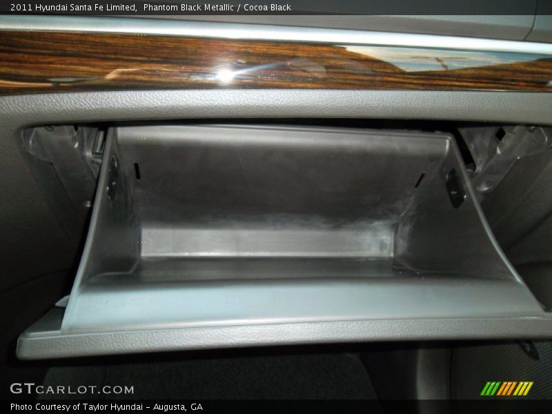 Phantom Black Metallic / Cocoa Black 2011 Hyundai Santa Fe Limited