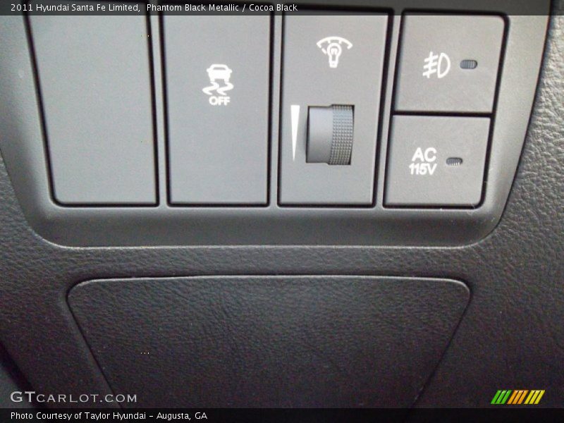 Phantom Black Metallic / Cocoa Black 2011 Hyundai Santa Fe Limited
