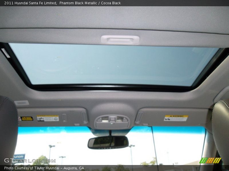 Phantom Black Metallic / Cocoa Black 2011 Hyundai Santa Fe Limited