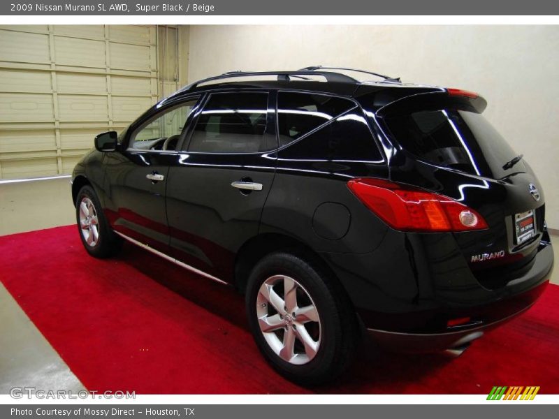 Super Black / Beige 2009 Nissan Murano SL AWD
