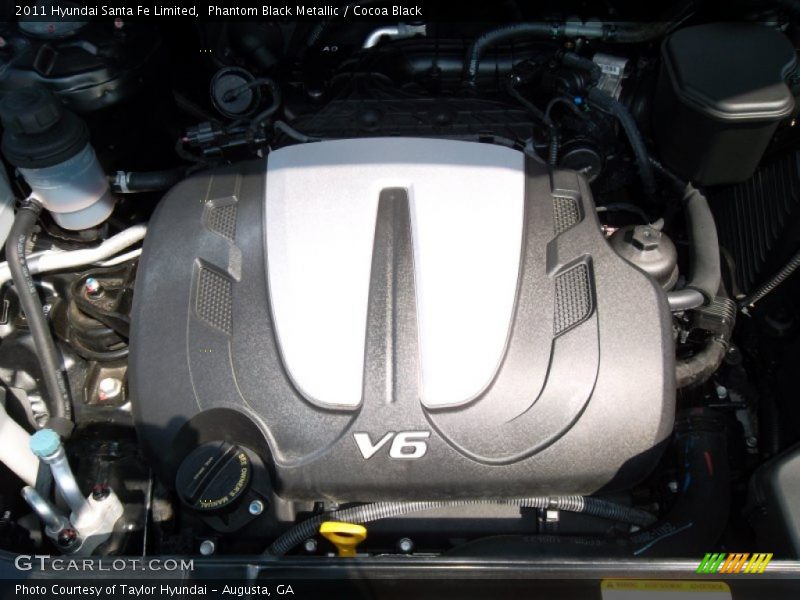 Phantom Black Metallic / Cocoa Black 2011 Hyundai Santa Fe Limited