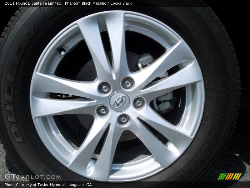 Phantom Black Metallic / Cocoa Black 2011 Hyundai Santa Fe Limited