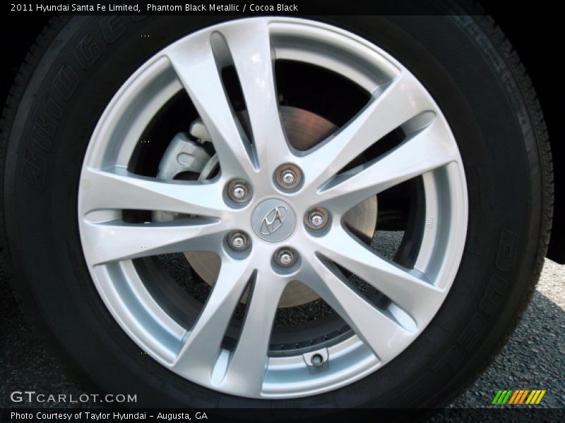 Phantom Black Metallic / Cocoa Black 2011 Hyundai Santa Fe Limited