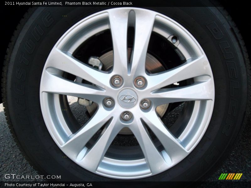 Phantom Black Metallic / Cocoa Black 2011 Hyundai Santa Fe Limited
