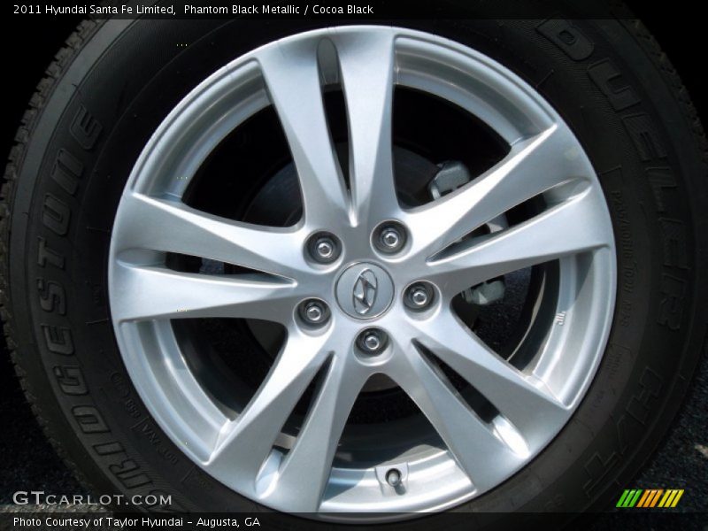 Phantom Black Metallic / Cocoa Black 2011 Hyundai Santa Fe Limited