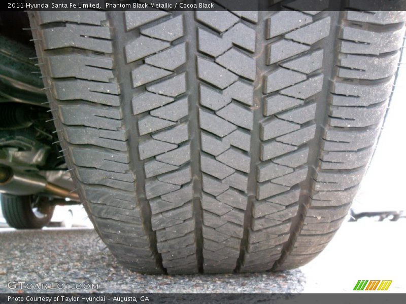 Phantom Black Metallic / Cocoa Black 2011 Hyundai Santa Fe Limited