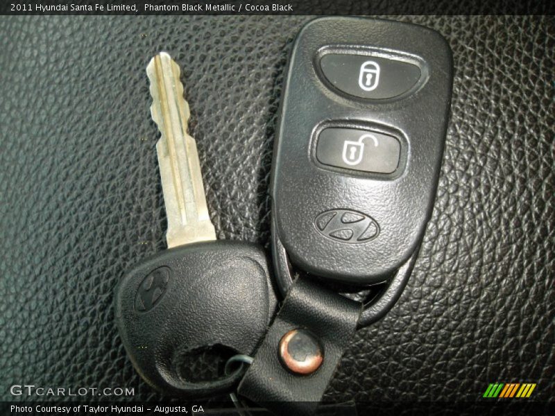 Phantom Black Metallic / Cocoa Black 2011 Hyundai Santa Fe Limited