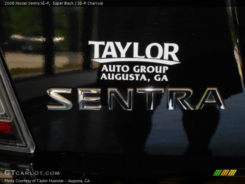 Super Black / SE-R Charcoal 2008 Nissan Sentra SE-R