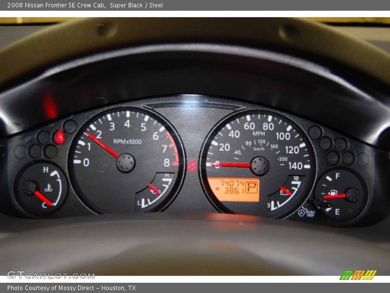 Super Black / Steel 2008 Nissan Frontier SE Crew Cab
