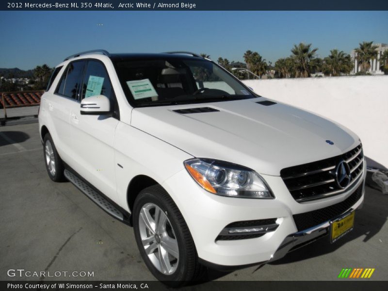 Arctic White / Almond Beige 2012 Mercedes-Benz ML 350 4Matic
