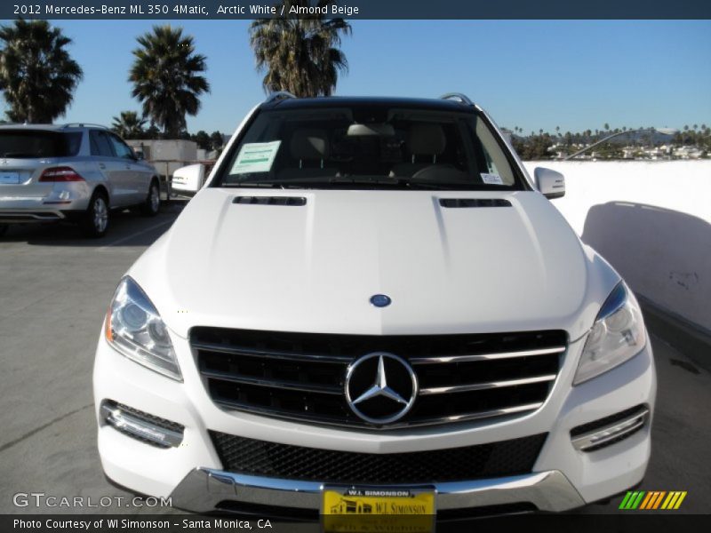 Arctic White / Almond Beige 2012 Mercedes-Benz ML 350 4Matic