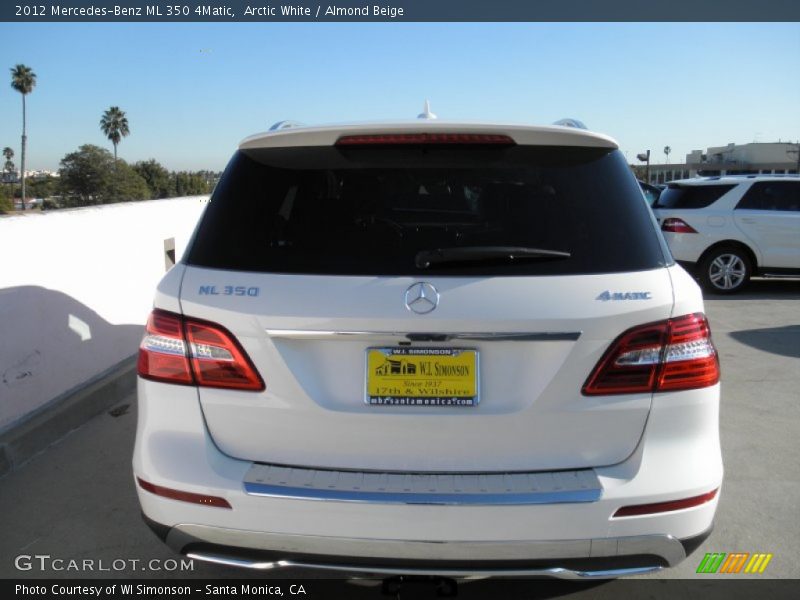 Arctic White / Almond Beige 2012 Mercedes-Benz ML 350 4Matic