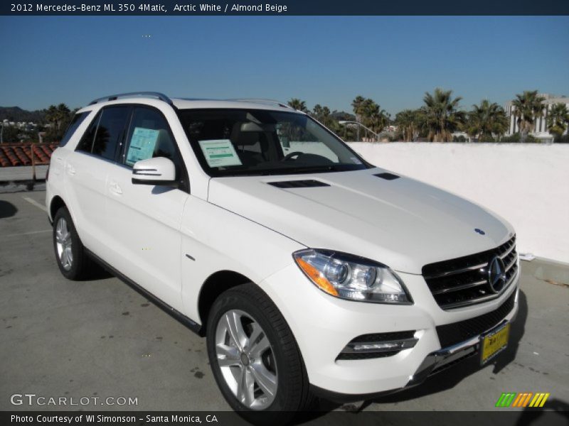Arctic White / Almond Beige 2012 Mercedes-Benz ML 350 4Matic