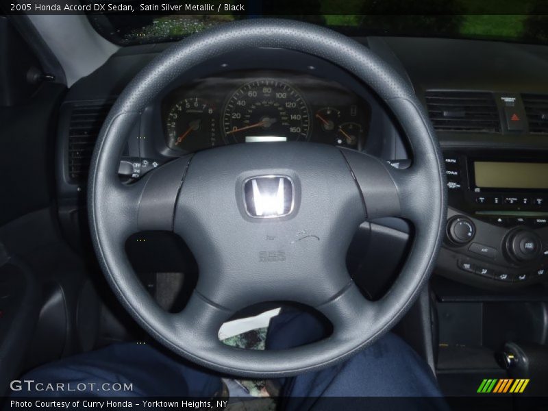 Satin Silver Metallic / Black 2005 Honda Accord DX Sedan