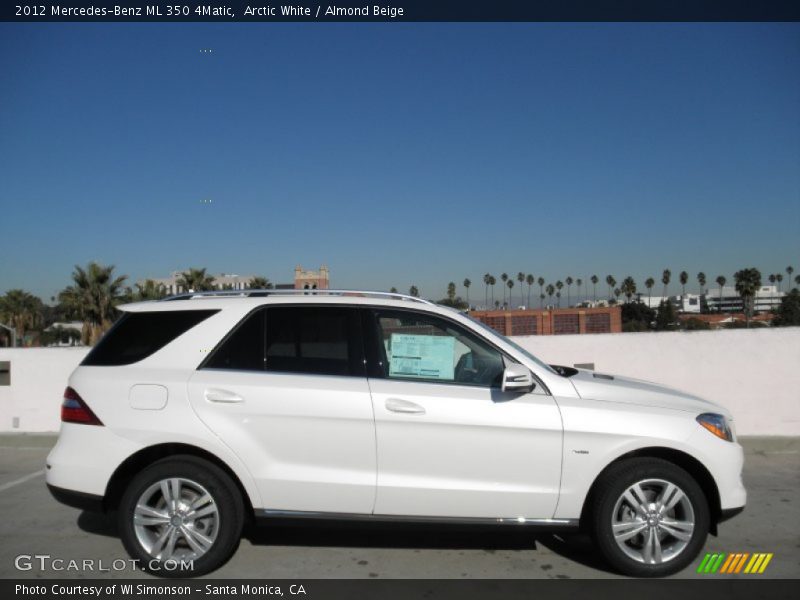 Arctic White / Almond Beige 2012 Mercedes-Benz ML 350 4Matic
