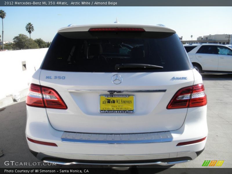 Arctic White / Almond Beige 2012 Mercedes-Benz ML 350 4Matic